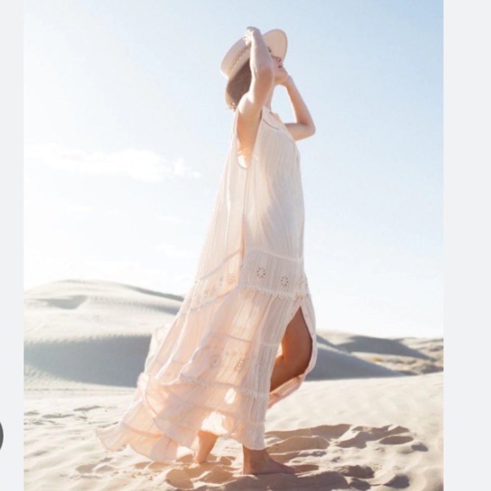Free People Blush Cream Maxi Dress - Picture 7 of 17